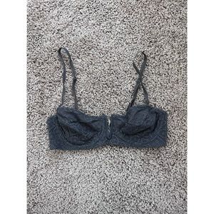 Free People Grey Underwire Bra
